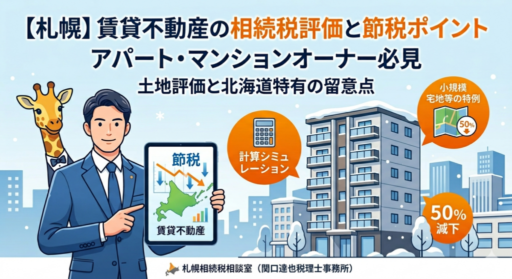 【札幌】賃貸不動産の相続税評価と節税ポイント：アパート・マンションオーナー必見の土地評価と北海道特有の留意点