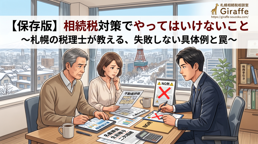 相続税対策でやってはいけないこと