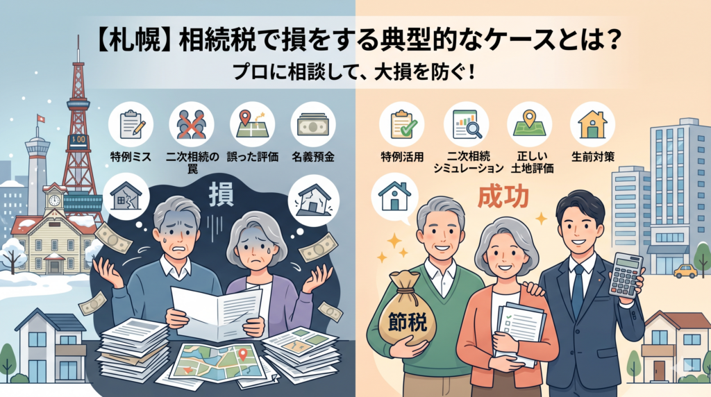 【札幌】相続税で損をする典型的なケースとは？